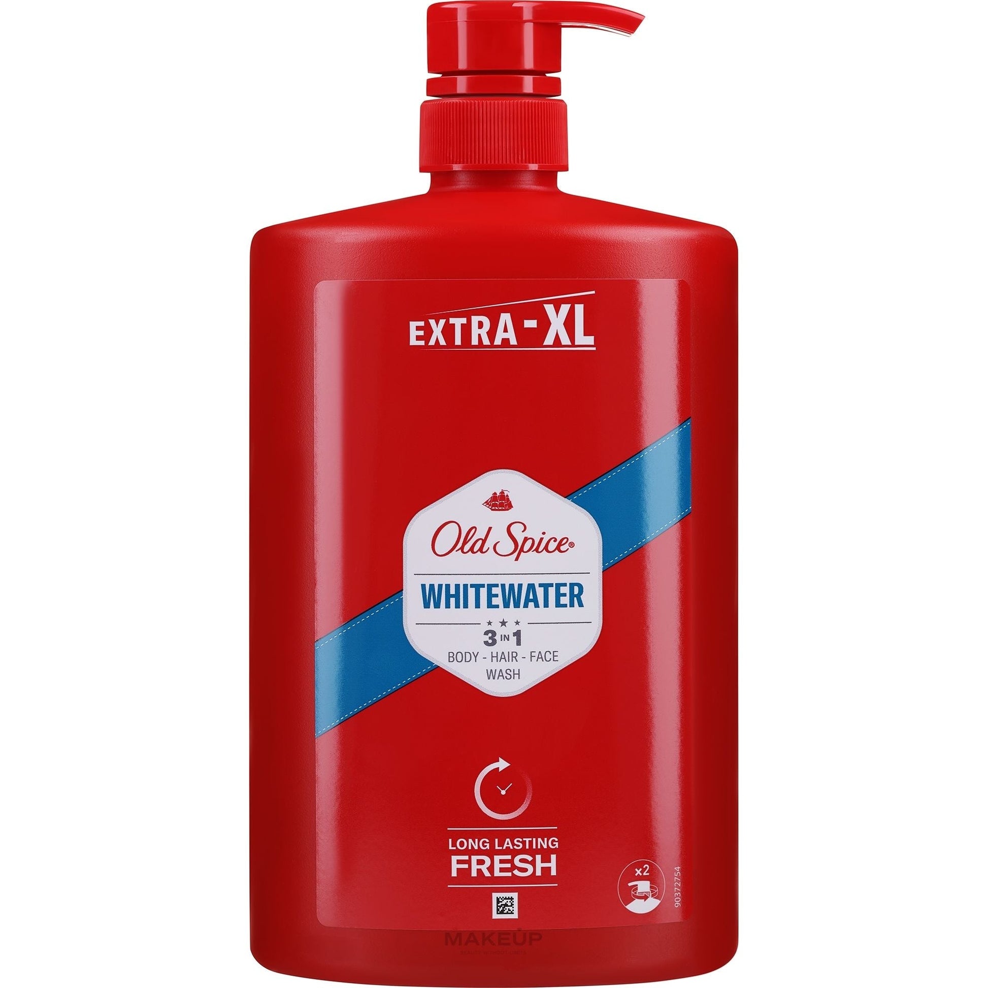 Old Spice Whitewater 3-in-1 Men's Body Wash, Shampoo, Face Cleanser, 33.8 fl oz