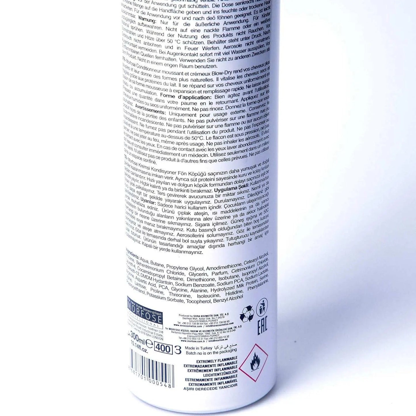 Morfose Creamy Föhnschaum Conditioner 300mlMorfose Creamy Blow-dry Conditioner 300ml
Pflegender Cremiger Föhnschaum
für mehr Volumen
besonders gut für Trockenes strapaziertes Haar
mit Milchproteinen und VitamHairMorfoseOnKozmetikMorfose Creamy Föhnschaum