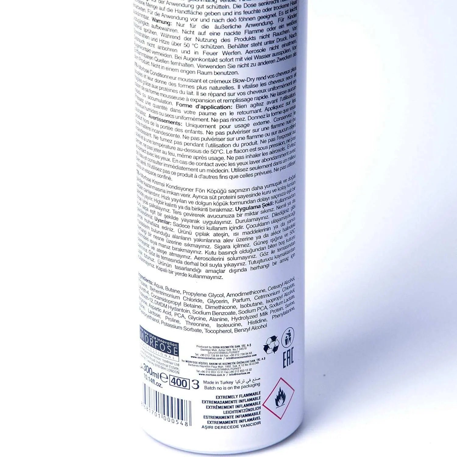 Morfose Creamy Föhnschaum Conditioner 300mlMorfose Creamy Blow-dry Conditioner 300ml
Pflegender Cremiger Föhnschaum
für mehr Volumen
besonders gut für Trockenes strapaziertes Haar
mit Milchproteinen und VitamHairMorfoseOnKozmetikMorfose Creamy Föhnschaum