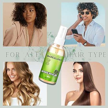 Morfose Barcelino Hair Care Oil: Deeply Nourishing, Frizz-Free Shine, 5.07 fl oz