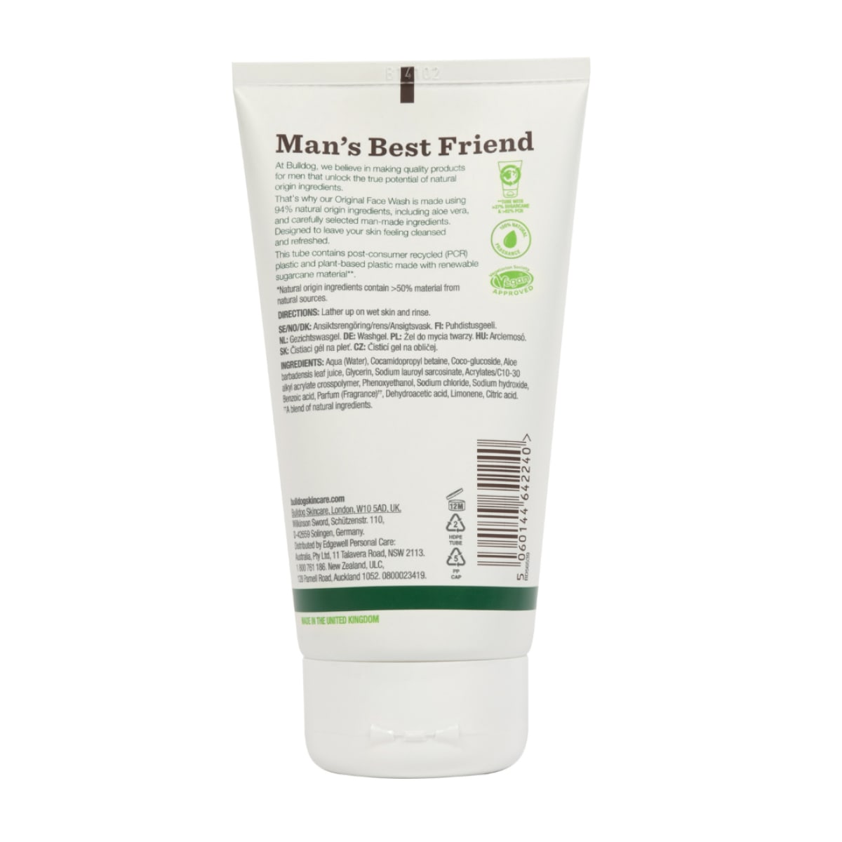 Bulldog Original Face Wash