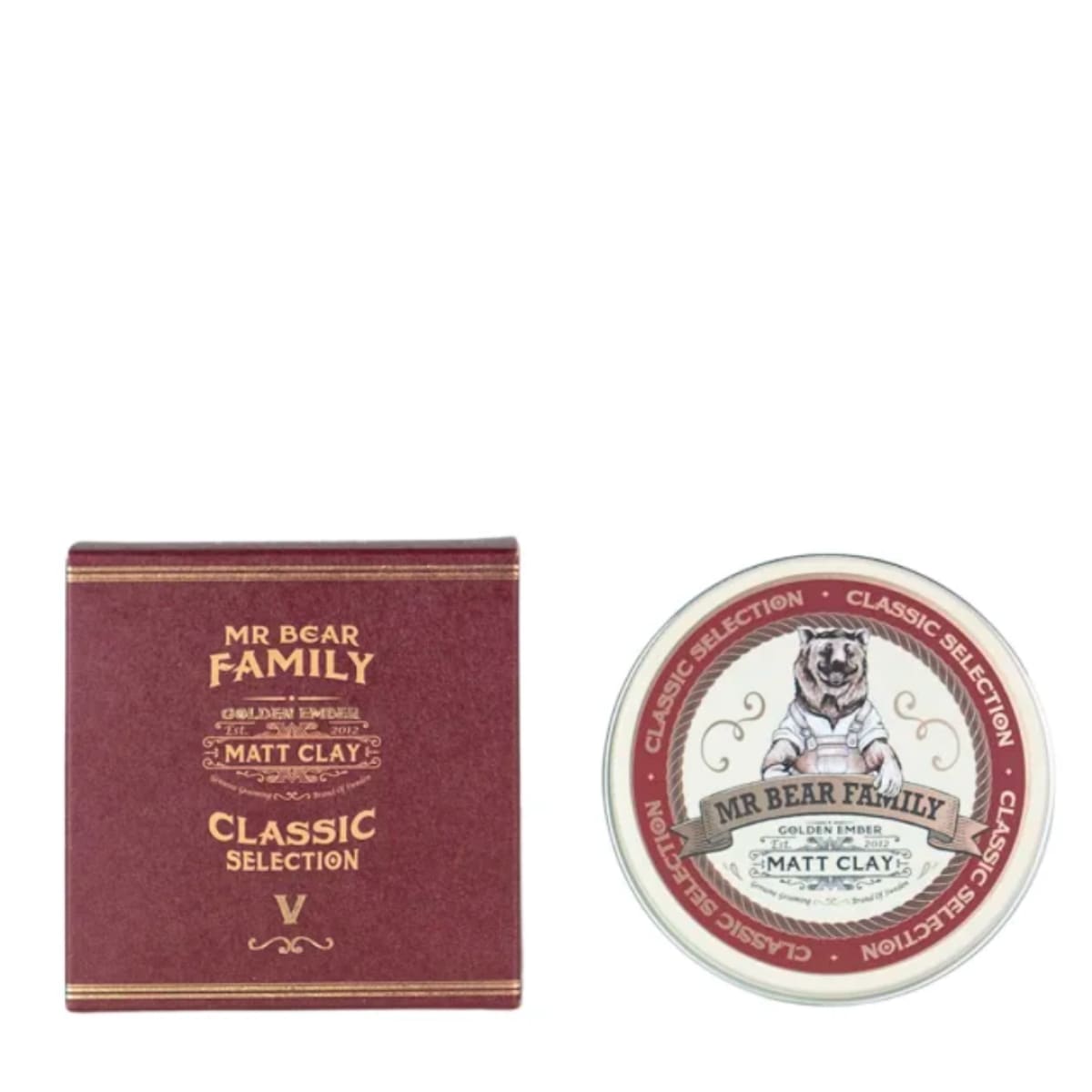 Mr Bear Family Golden Ember Matt Clay Pomade