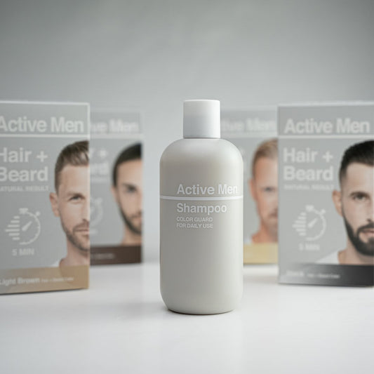 Active Men Kombo - Schampo + Hårfärg Svart