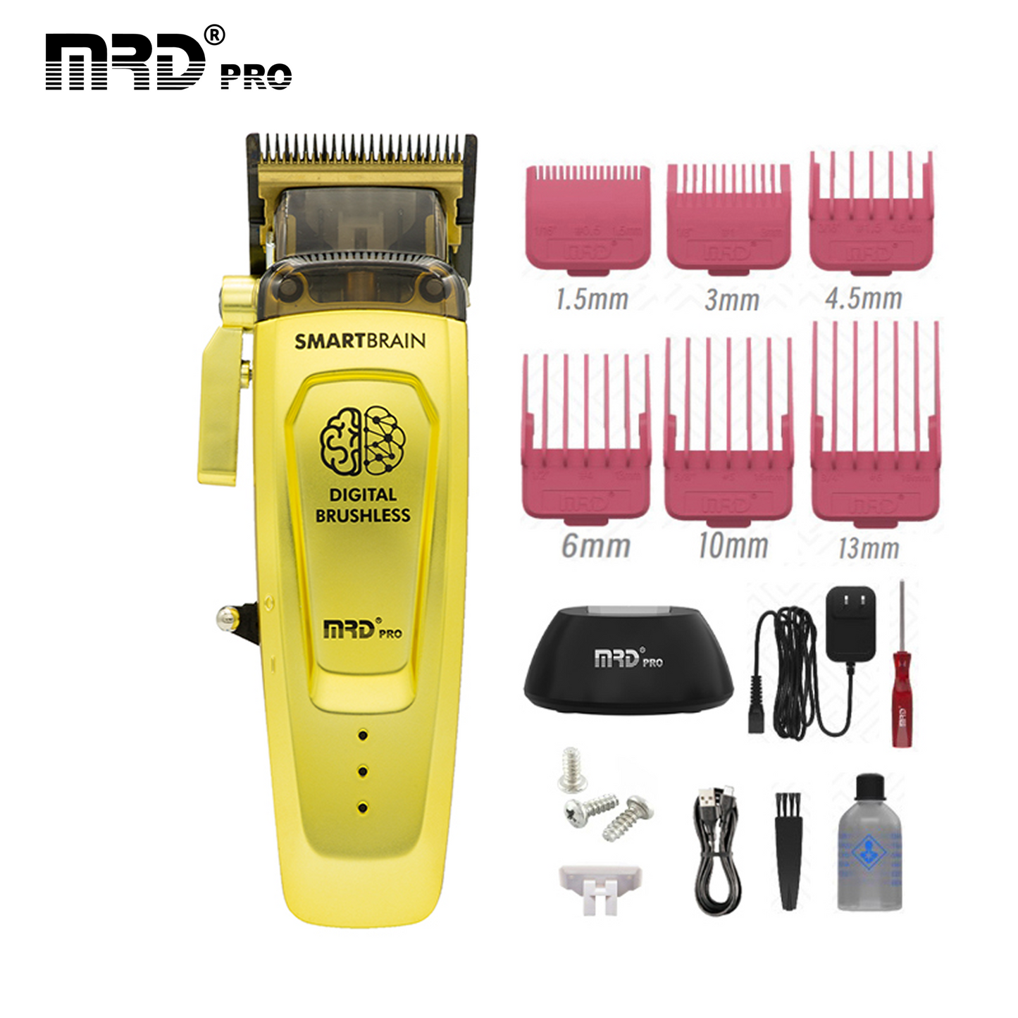 MRD Pro Smart Brain HC 90-4-GOLD Hårtrimmer med Borstlös Motor