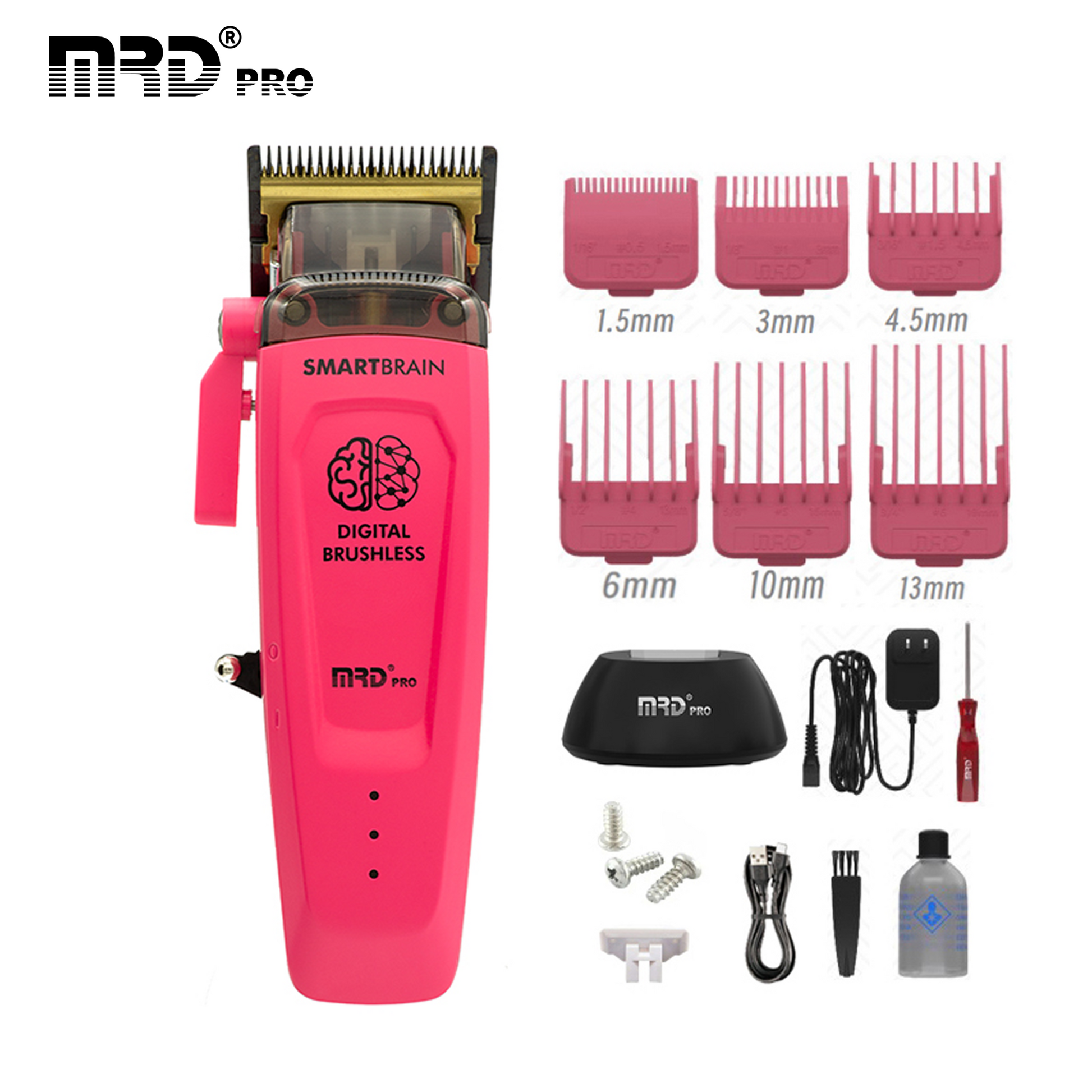 MRD Pro Smart Brain HC 90-4 Hårtrimmer med Digital Borstlös Motor
