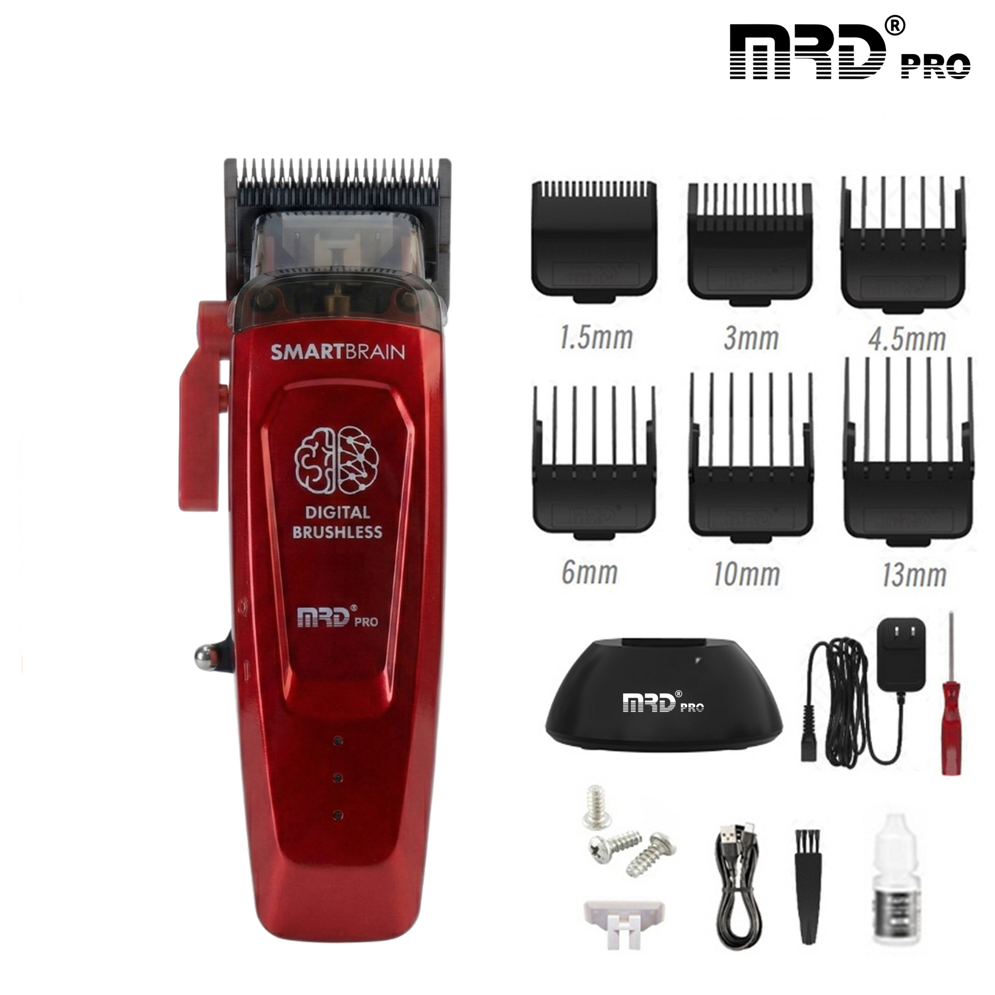 MRD Pro Smart Brain HC 90-4 Hårklippare i Burgunder