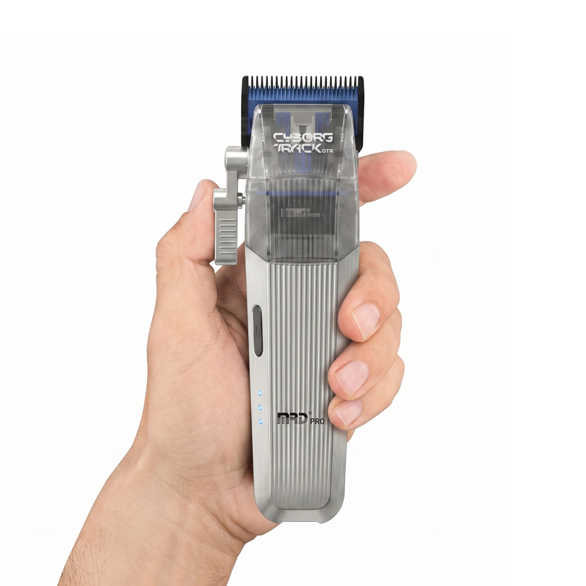 MRD Pro Cyborg Pro 2026 Hårtrimmer i Full Metall, Silver