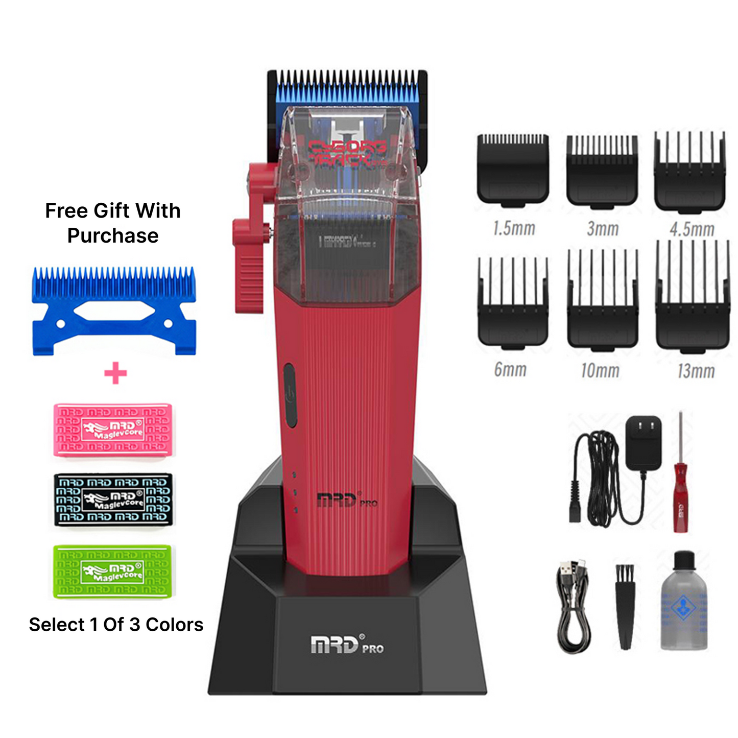 MRD Pro Cyborg Pro 2026 Professionell Hårtrimmer i Fullmetall