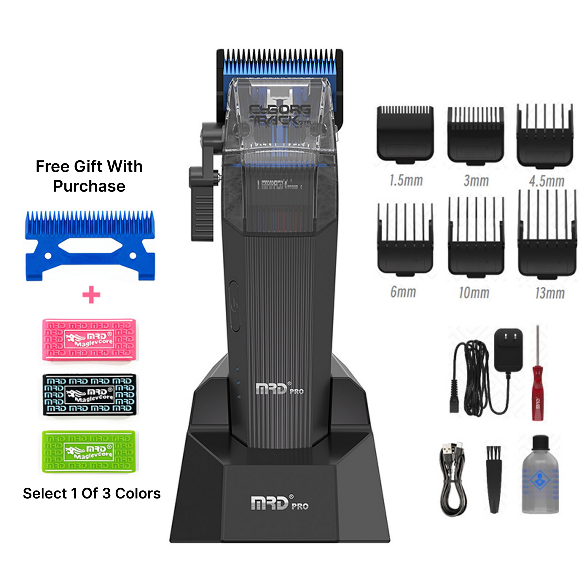 MRD Pro Cyborg Pro 2026 Trådlös Hårtrimmer i Metall