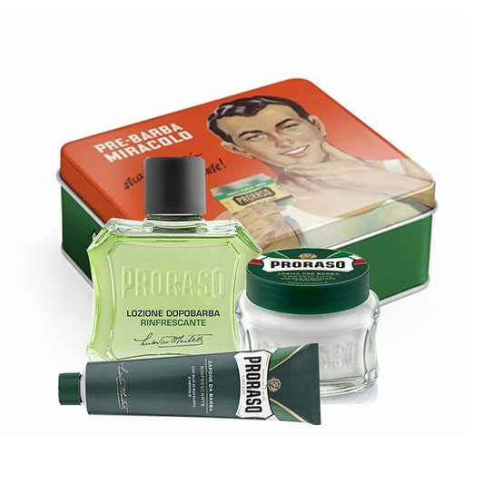 Proraso Vintage Selection Gino Rakset med Klassiska Rakprodukter