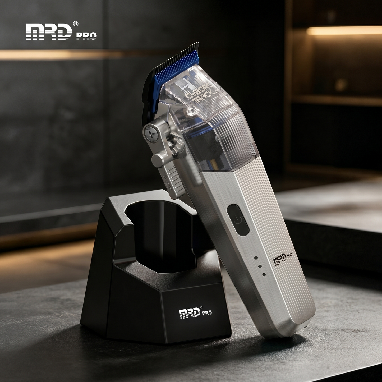MRD Pro Cyborg Pro 2026 Hårtrimmer i Full Metall, Silver