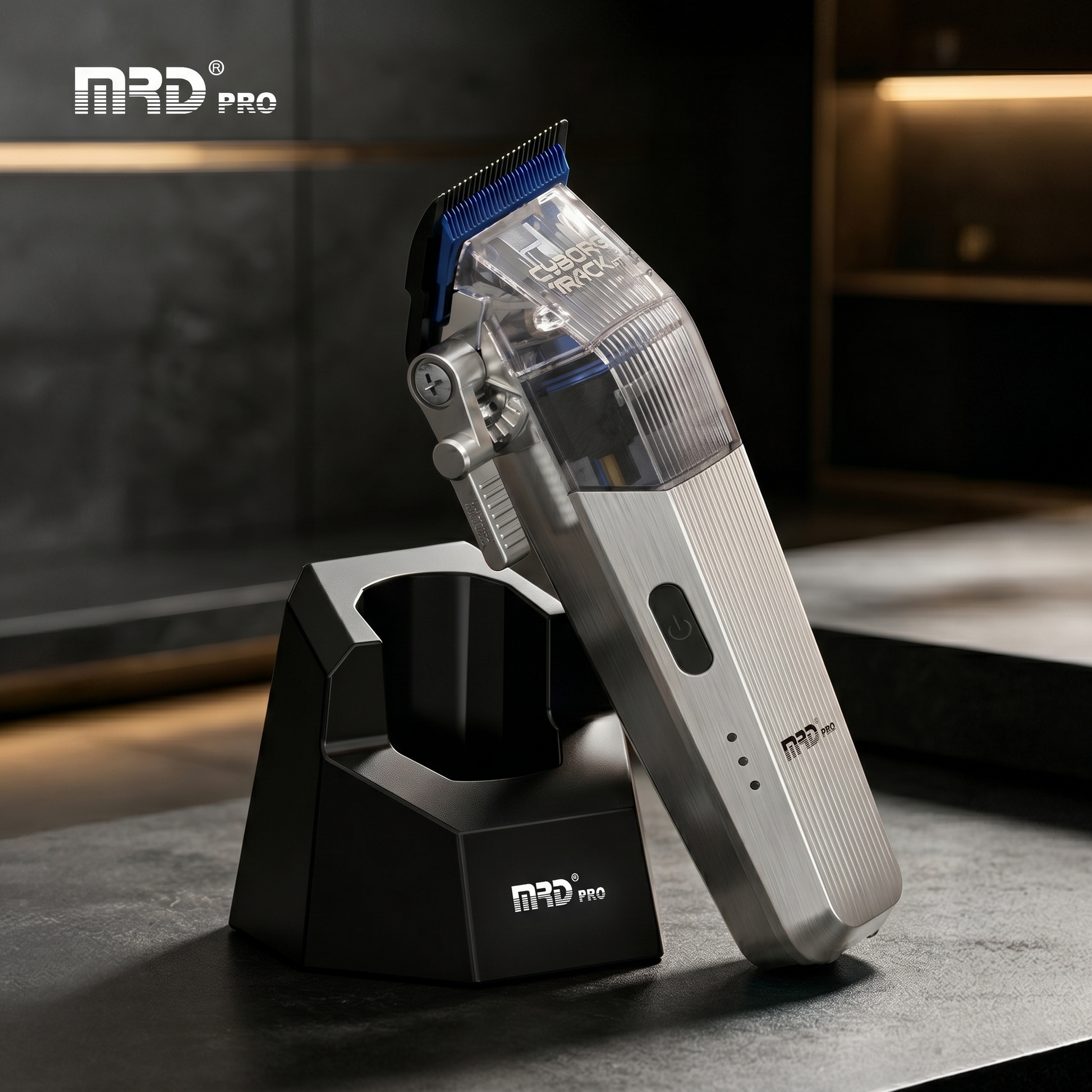 MRD Pro Cyborg Pro 2026 Hårtrimmer i Full Metall, Silver