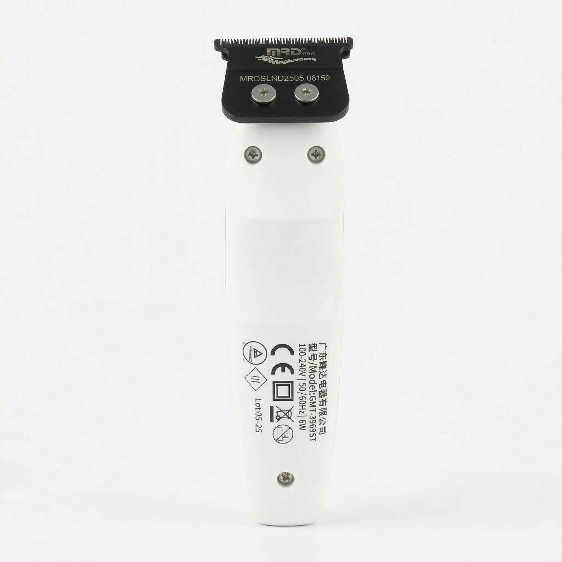 MRD Pro GMT 3969ST-WHITE Kanttrimmer med Ultra-närgående Roterande Motor