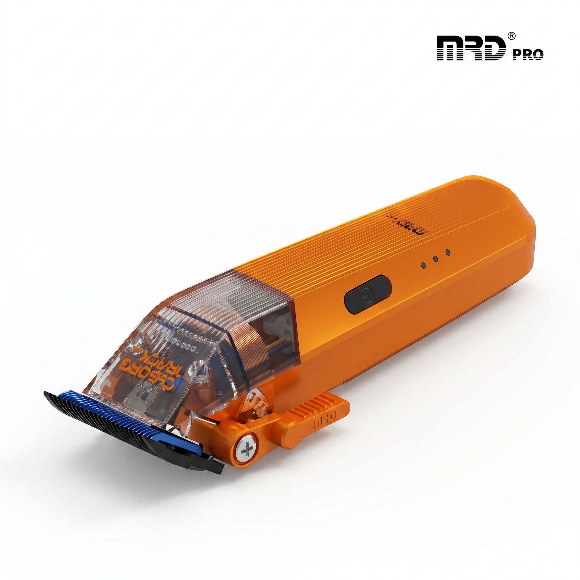 MRD Pro Cyborg 2026 Sladdlös Hårtrimmer, Full Metall, Orange