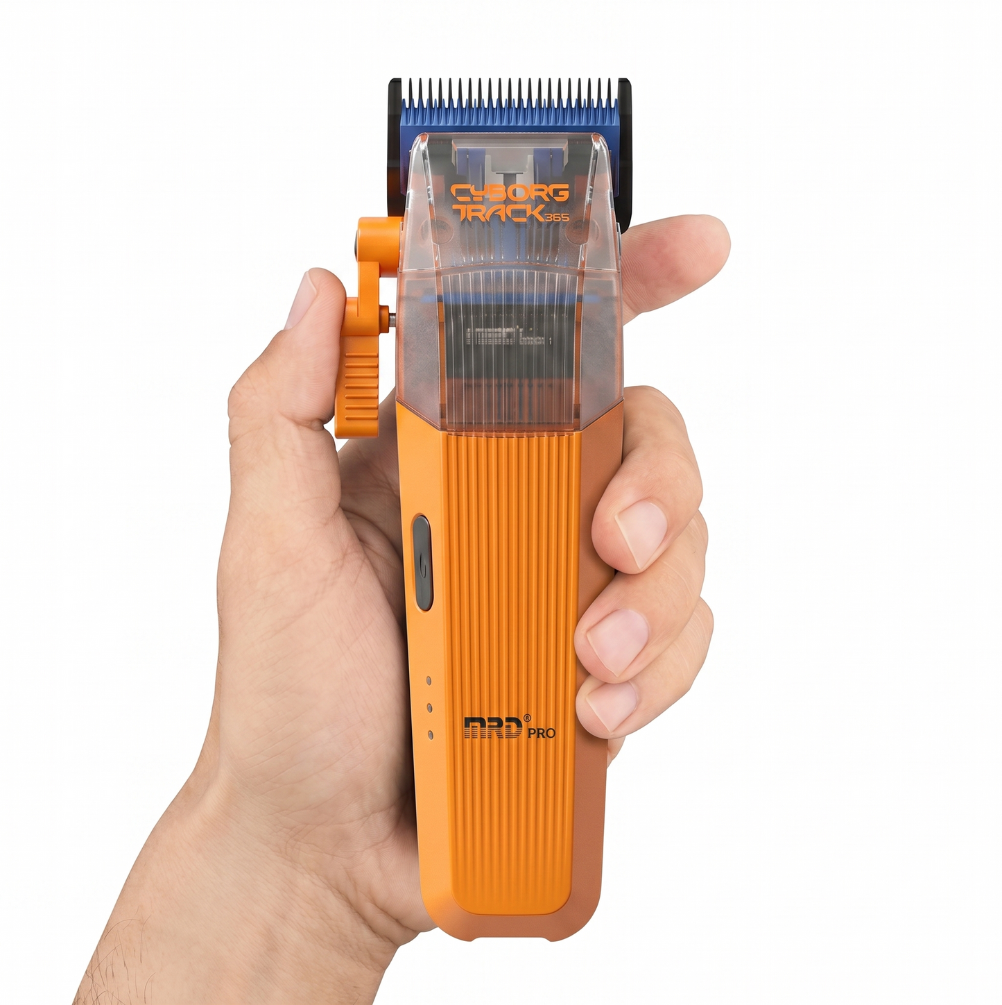 MRD Pro Cyborg 2026 Sladdlös Hårtrimmer, Full Metall, Orange