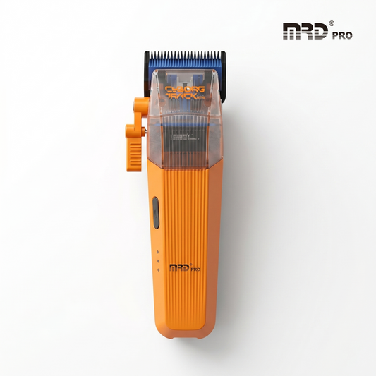 MRD Pro Cyborg 2026 Sladdlös Hårtrimmer, Full Metall, Orange