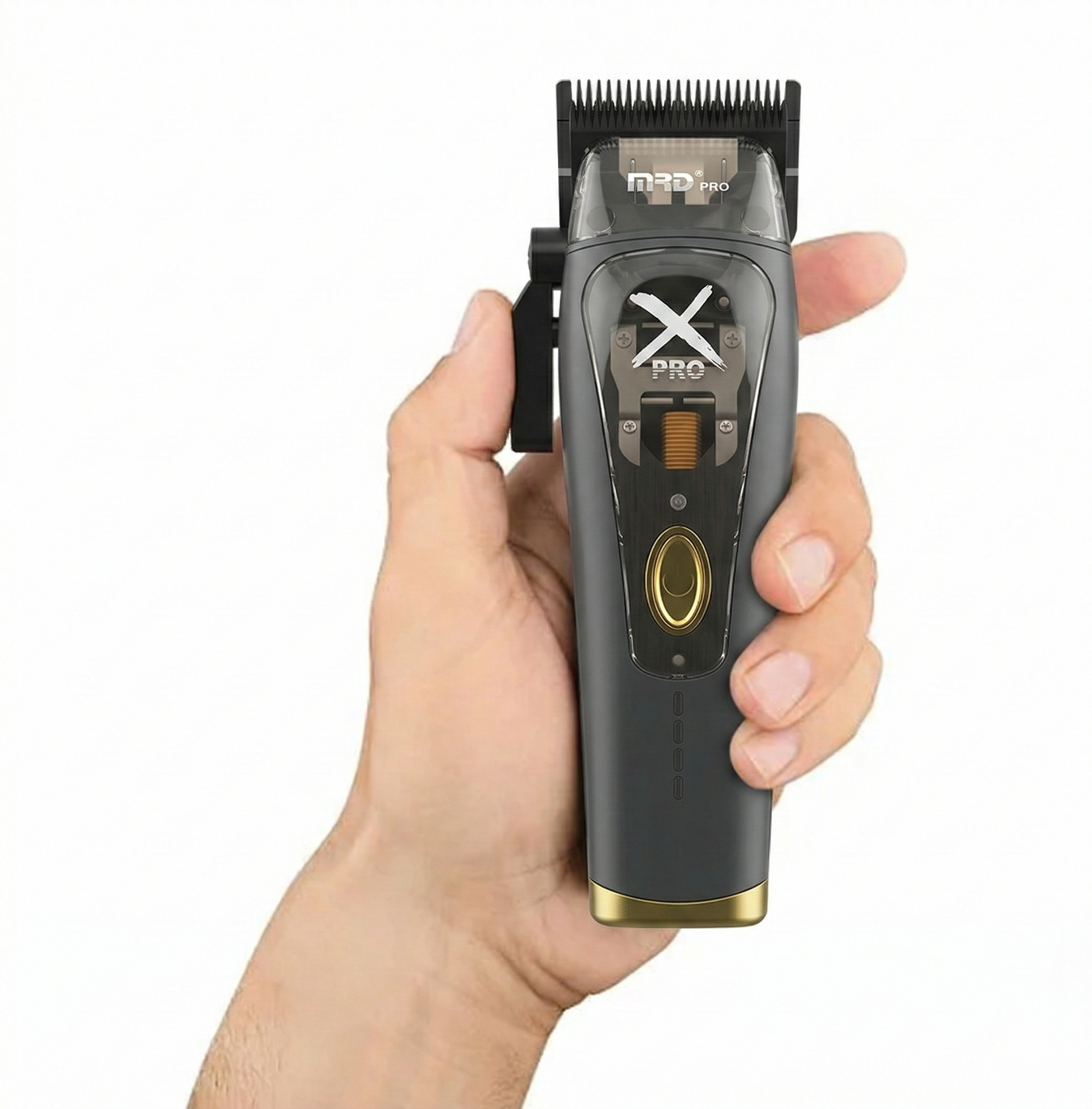 MRD Pro HC-999 XPRO-BLACK Professionell Hårtrimmer, Justerbart Blad