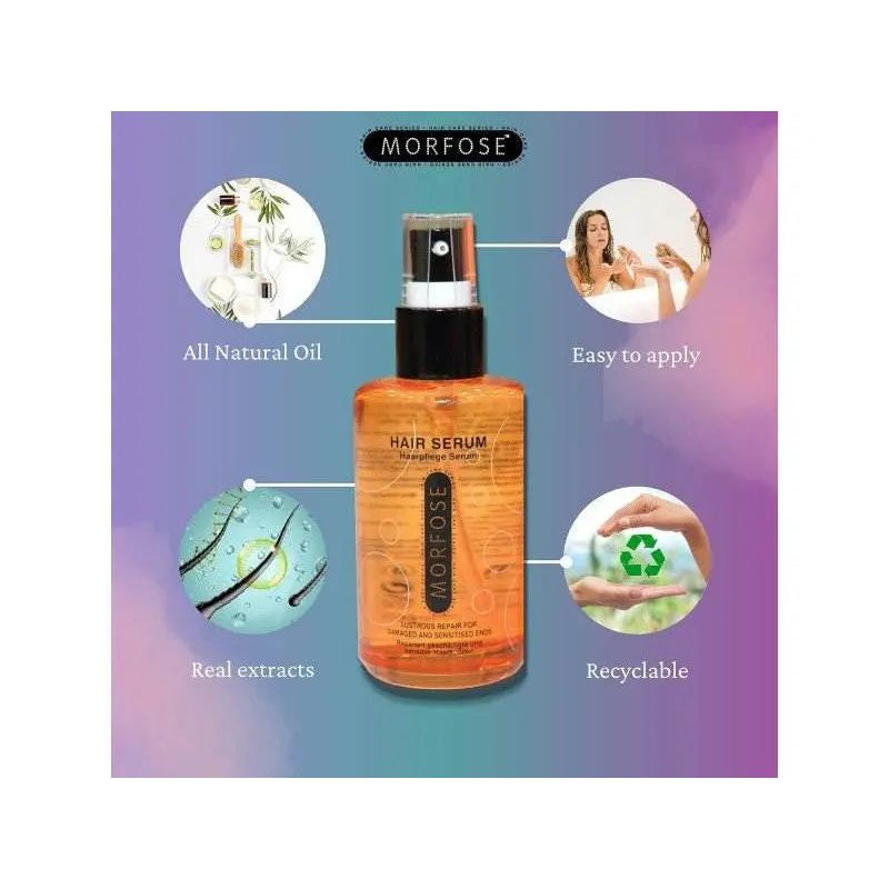 Morfose 75ml Deep Conditioning Hair Serum: Frizz Control, Brilliant Shine, All Hair Types