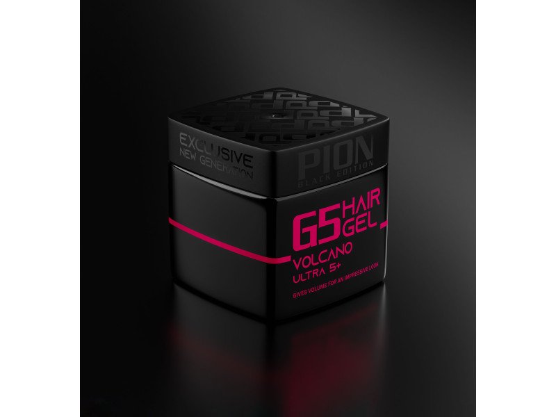 Pion Black Edition Hair Gel Volcano Ultra 5+ G5 - 320ml