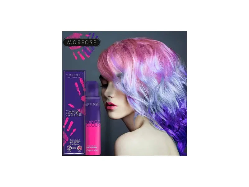 Morfose Change Colour Purple To Pink Hair Spray - 150ml