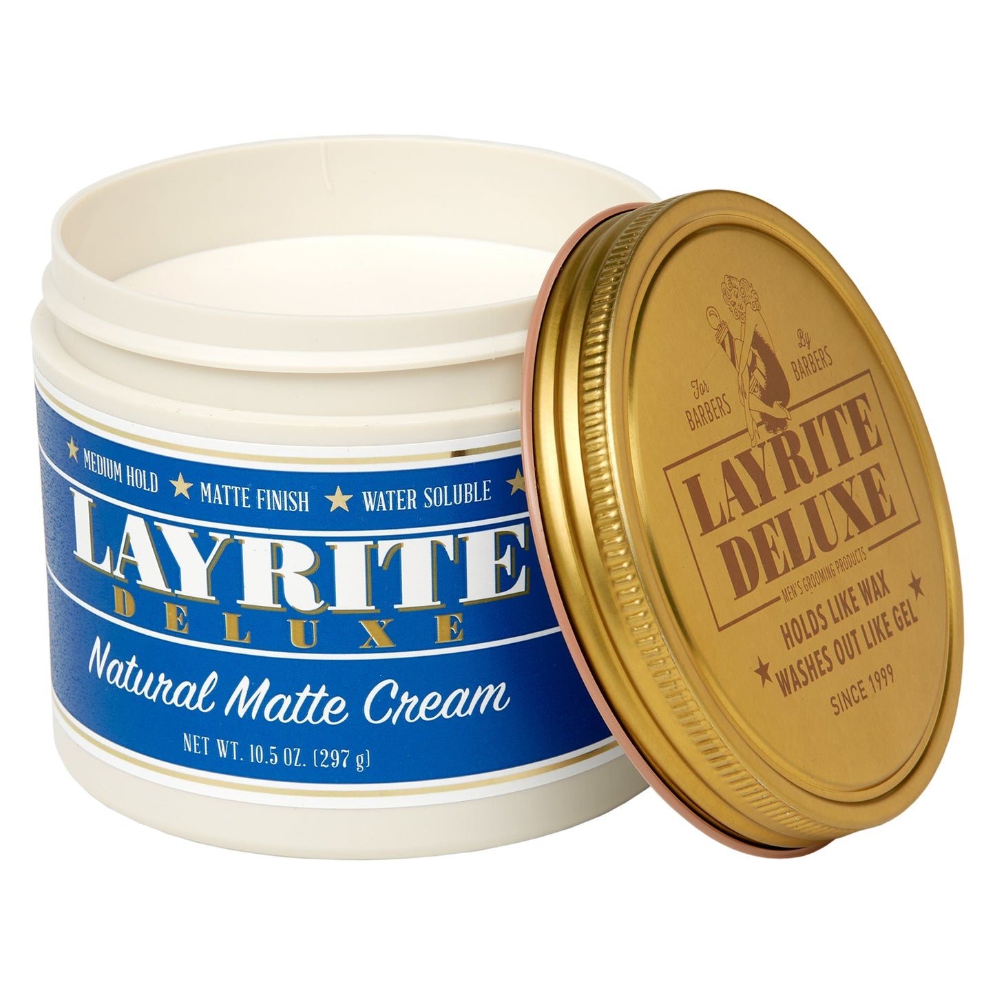 Layrite Natural Matte Cream: Flexible Hold, Lightweight, Matte Finish, Reworkable Styling