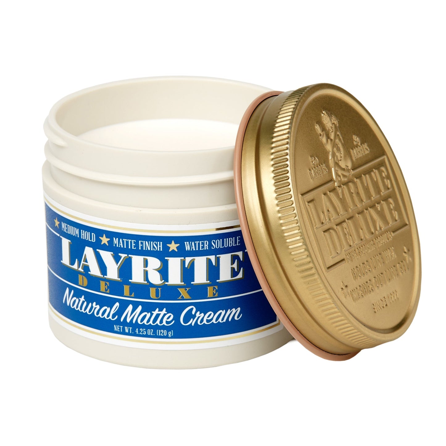 Layrite Natural Matte Cream: Flexible Hold, Lightweight, Matte Finish, Reworkable Styling