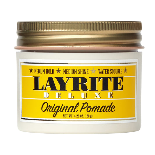 Layrite Original Water-Based Pomade: Medium Hold, Natural Finish, Easy Wash Out