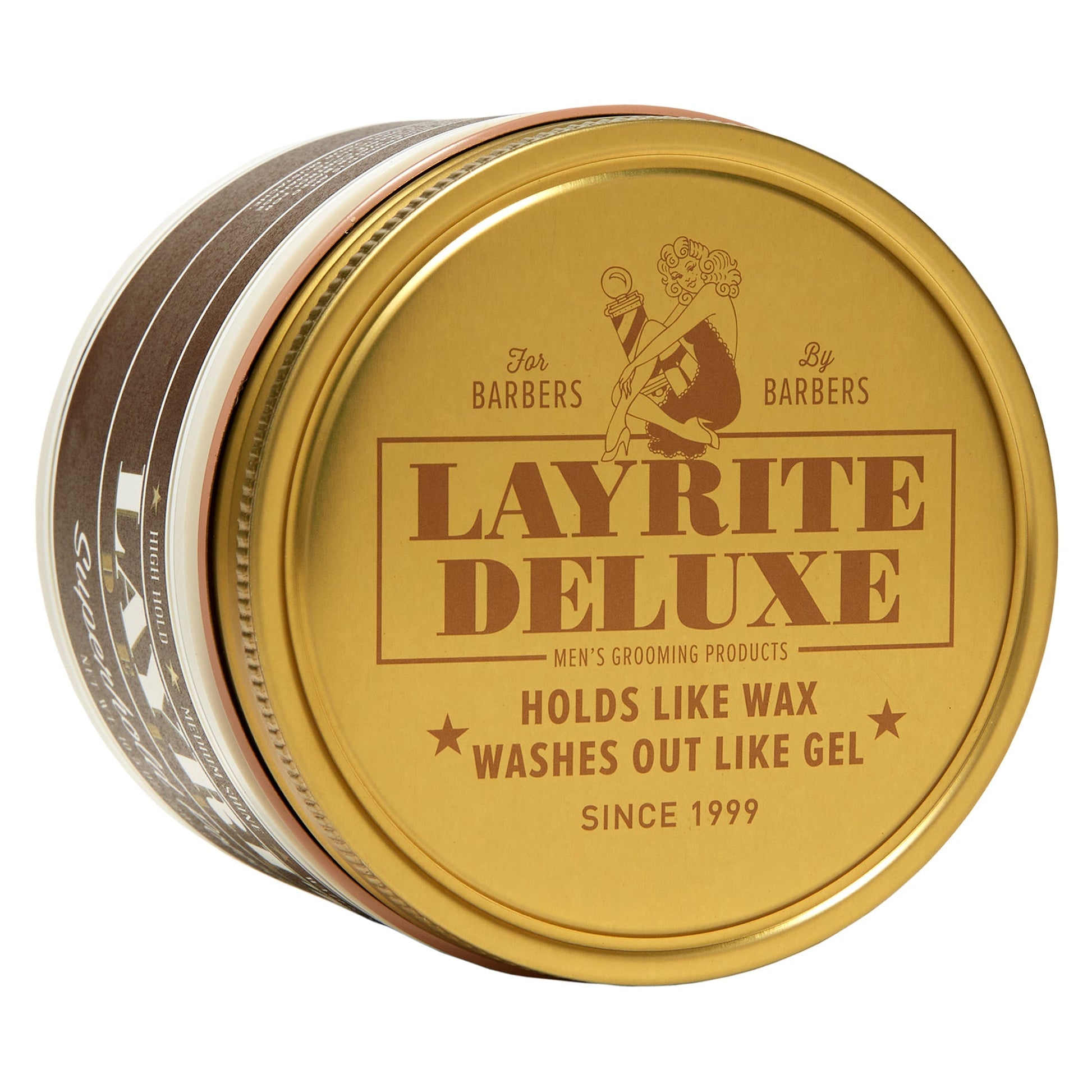 Layrite Deluxe Superhold Pomade: Ultimate Water-Based Hair Styling for Unruly Hair