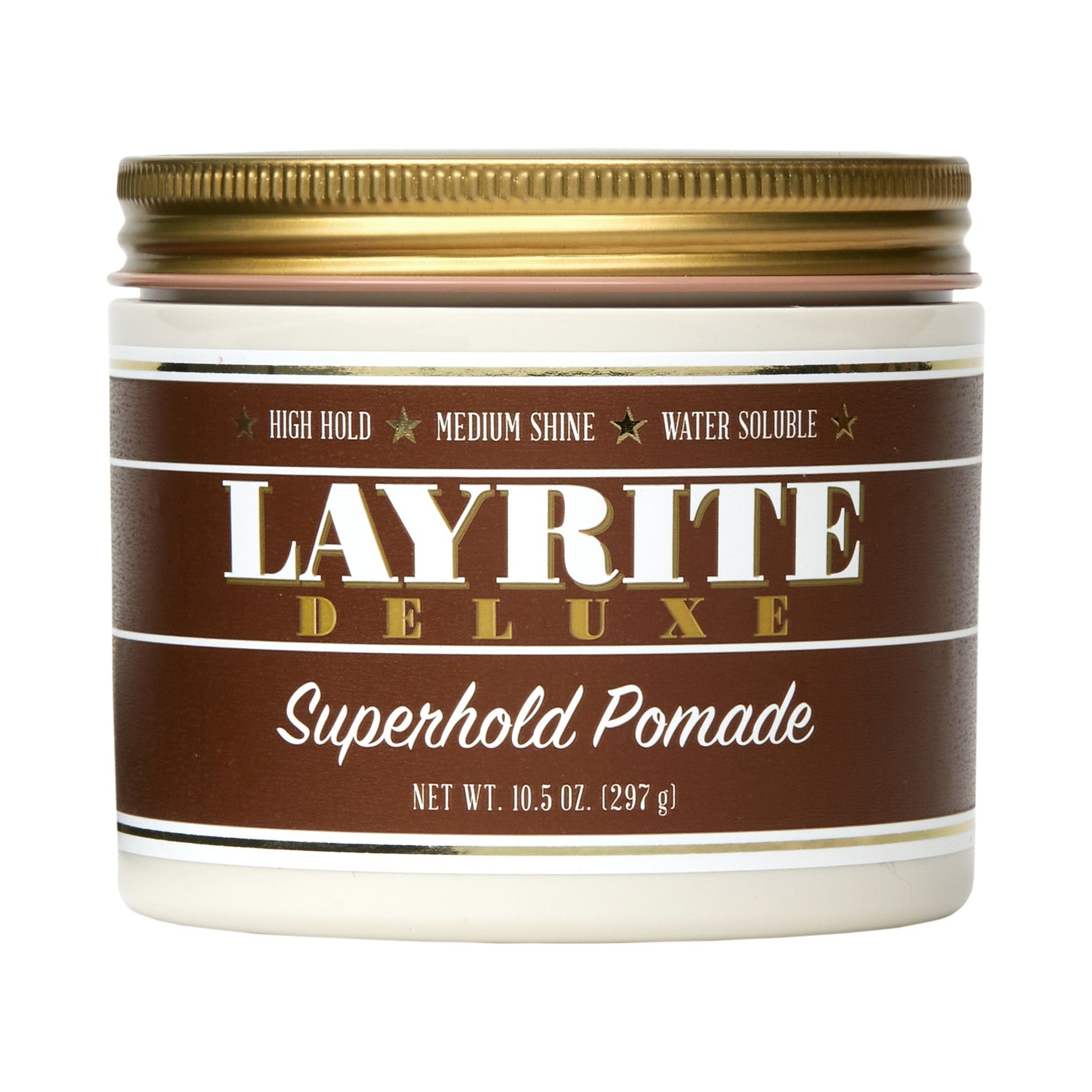 Layrite Deluxe Superhold Pomade: Ultimate Water-Based Hair Styling for Unruly Hair