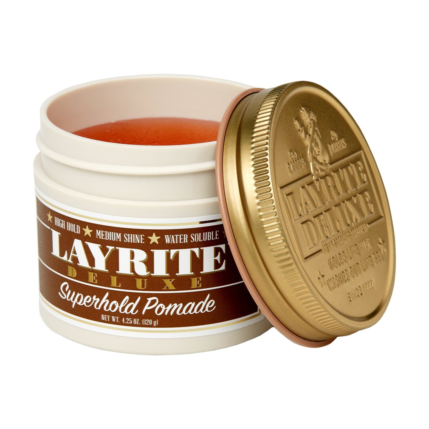 Layrite Deluxe Superhold Pomade: Ultimate Water-Based Hair Styling for Unruly Hair