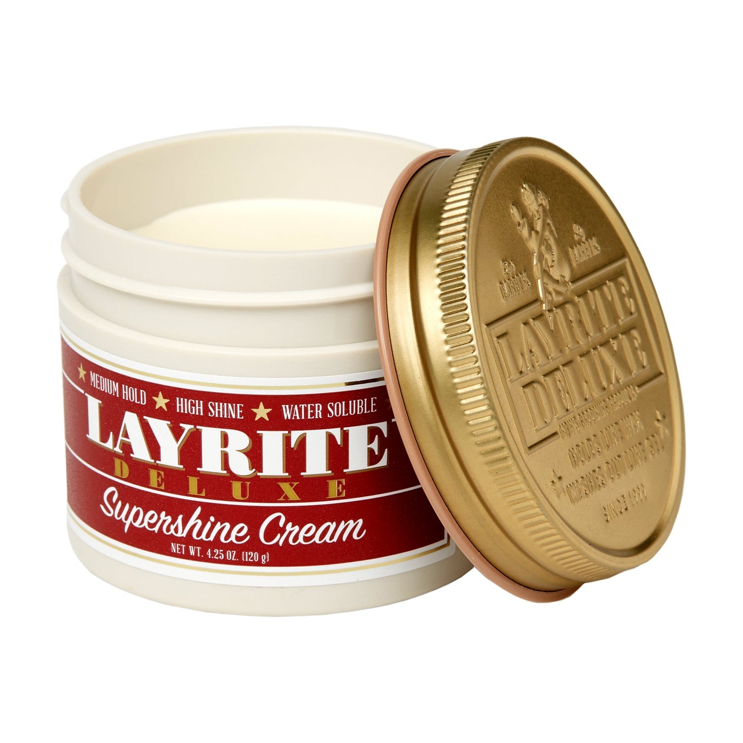 Layrite Supershine Cream: Ultimate High Shine Hair Styling, Flexible All-Day Hold