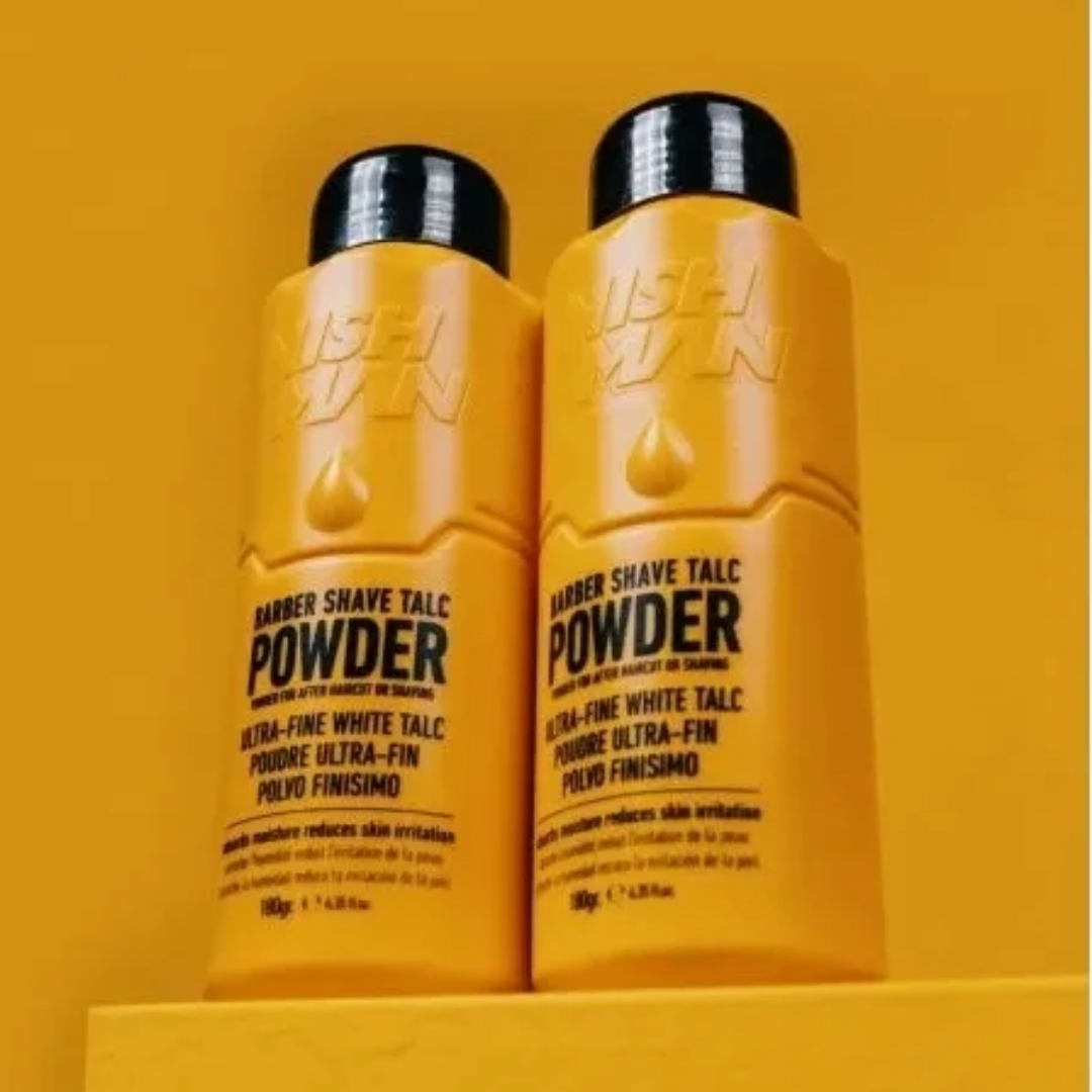 Nish Man Professional Barber Shave Talc Powder 12-Pack for Smooth Skin