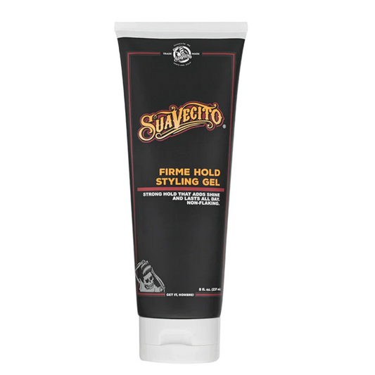 Suavecito Firme Hold Styling Gel: Strong, Alcohol-Free, High-Shine Hair Control