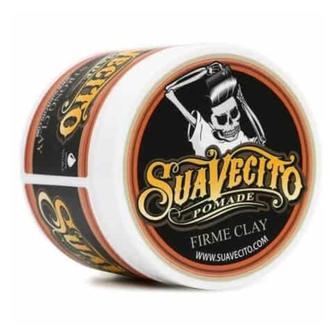 Suavecito Firme Clay Pomade 12-Pack Strong Matte Hold for Texture & Definition
