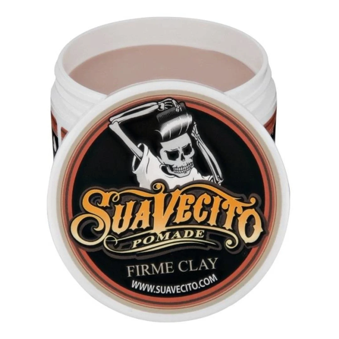 Suavecito Firme Clay Pomade 12-Pack Strong Matte Hold for Texture & Definition