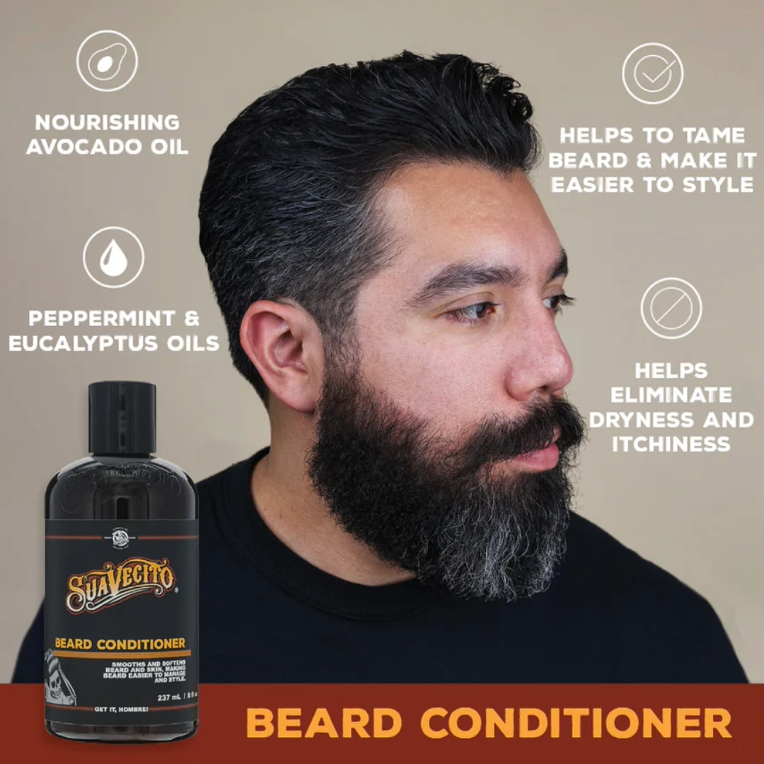 Suavecito Nourishing Beard Conditioner for Softening, Styling, and Itch Relief