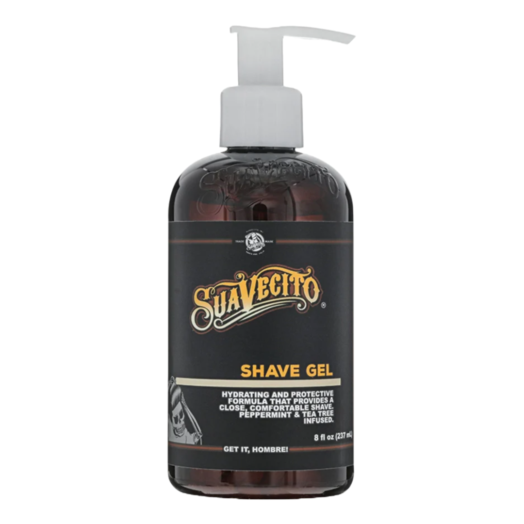 Suavecito Smooth Glide Shave Gel: Peppermint Tea Tree Formula, 8 fl oz