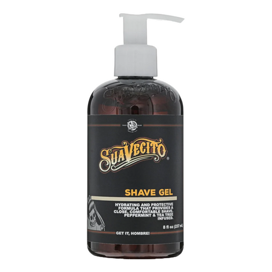 Suavecito Smooth Glide Shave Gel: Peppermint Tea Tree Formula, 8 fl oz