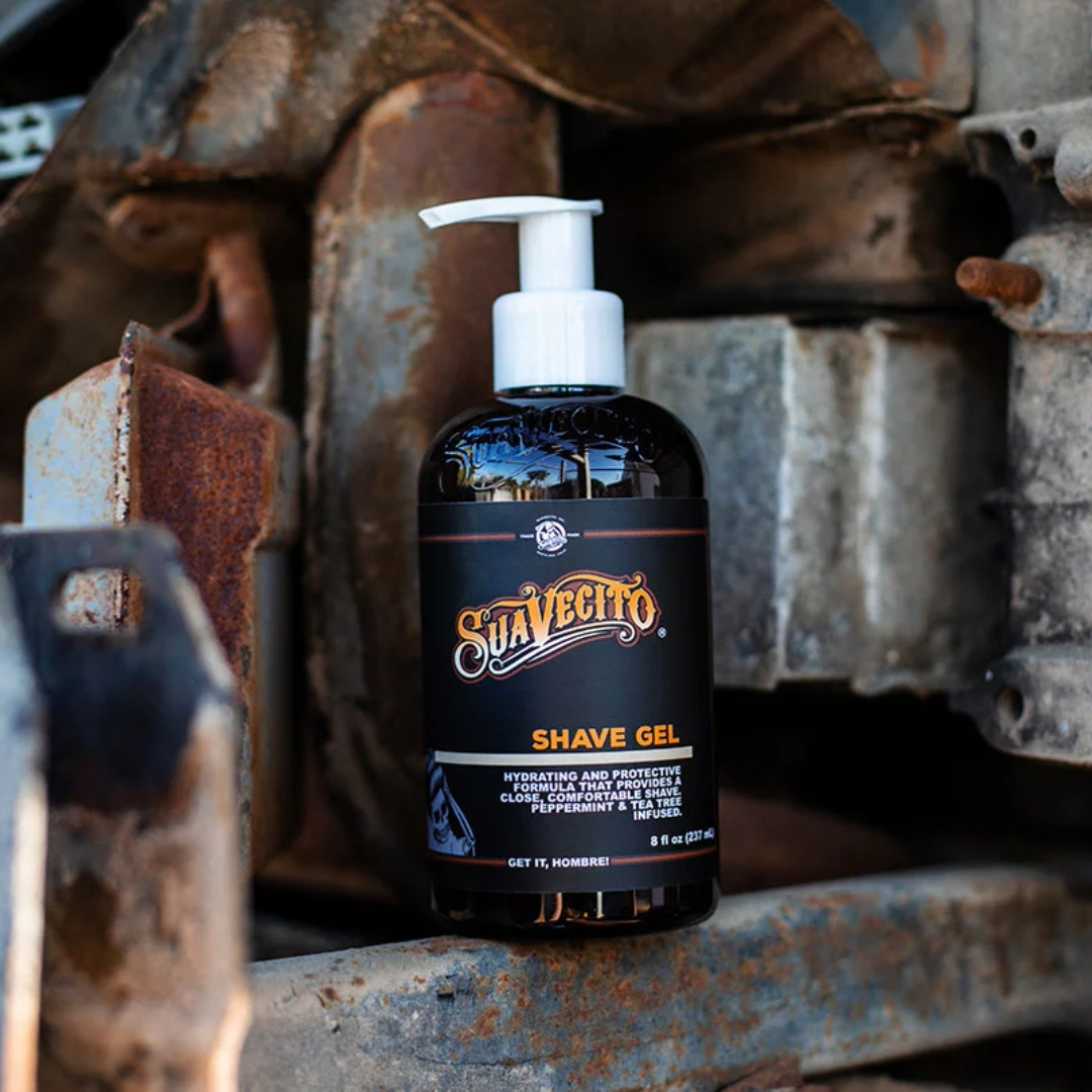 Suavecito Smooth Glide Shave Gel: Peppermint Tea Tree Formula, 8 fl oz