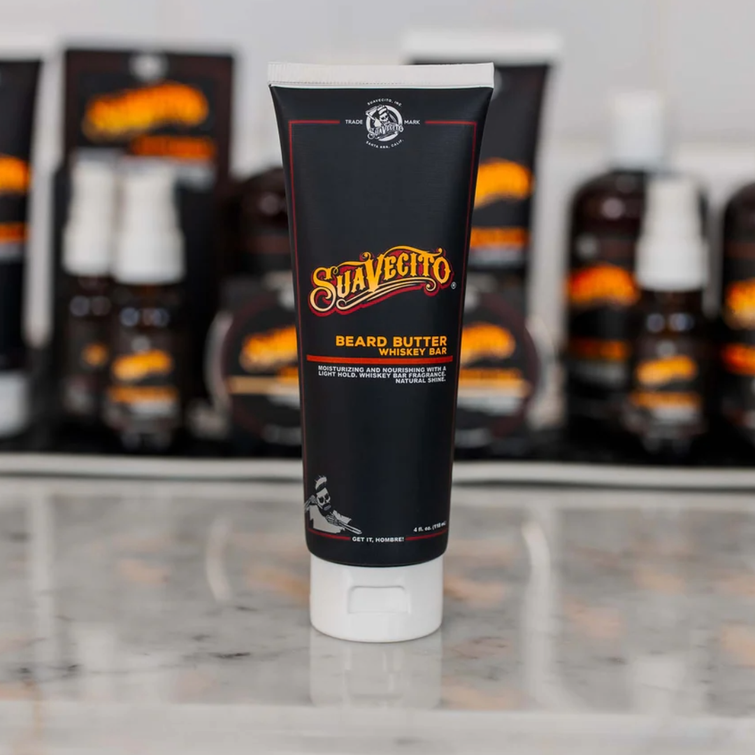 Suavecito Whiskey Bar Beard Butter: Nourishing, Hydrating, Softening, Light Hold