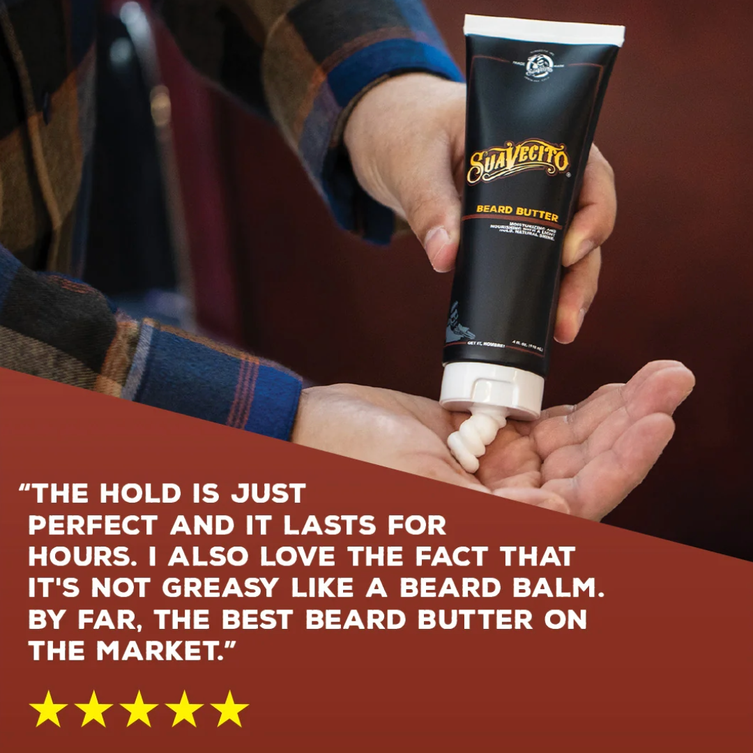 Suavecito Whiskey Bar Beard Butter: Nourishing, Hydrating, Softening, Light Hold