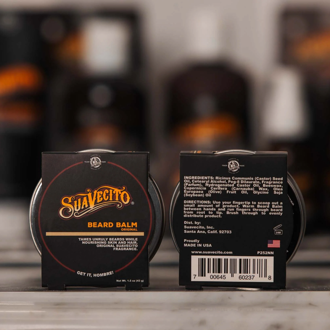 Suavecito Original Beard Balm: Nourishing Conditioning Styling for Men's Facial Hair