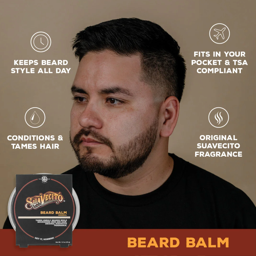 Suavecito Original Beard Balm: Nourishing Conditioning Styling for Men's Facial Hair