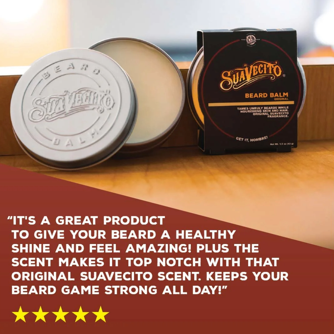 Suavecito Original Beard Balm: Nourishing Conditioning Styling for Men's Facial Hair