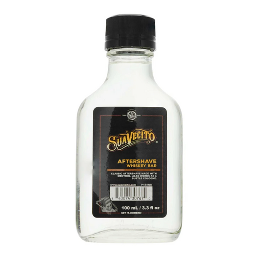 Suavecito Whiskey Bar Aftershave: Soothing, Hydrating, Masculine Scent, 3.4 Fl Oz
