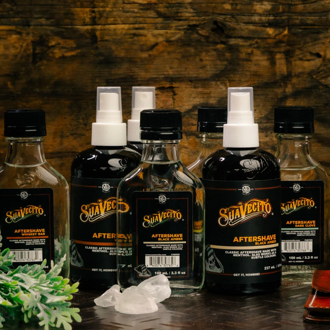 Suavecito Whiskey Bar Aftershave: Soothing, Hydrating, Masculine Scent, 3.4 Fl Oz
