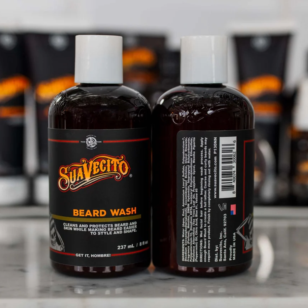 Suavecito Premium Beard Wash: Deep Cleansing, Softening, and Styling for Men