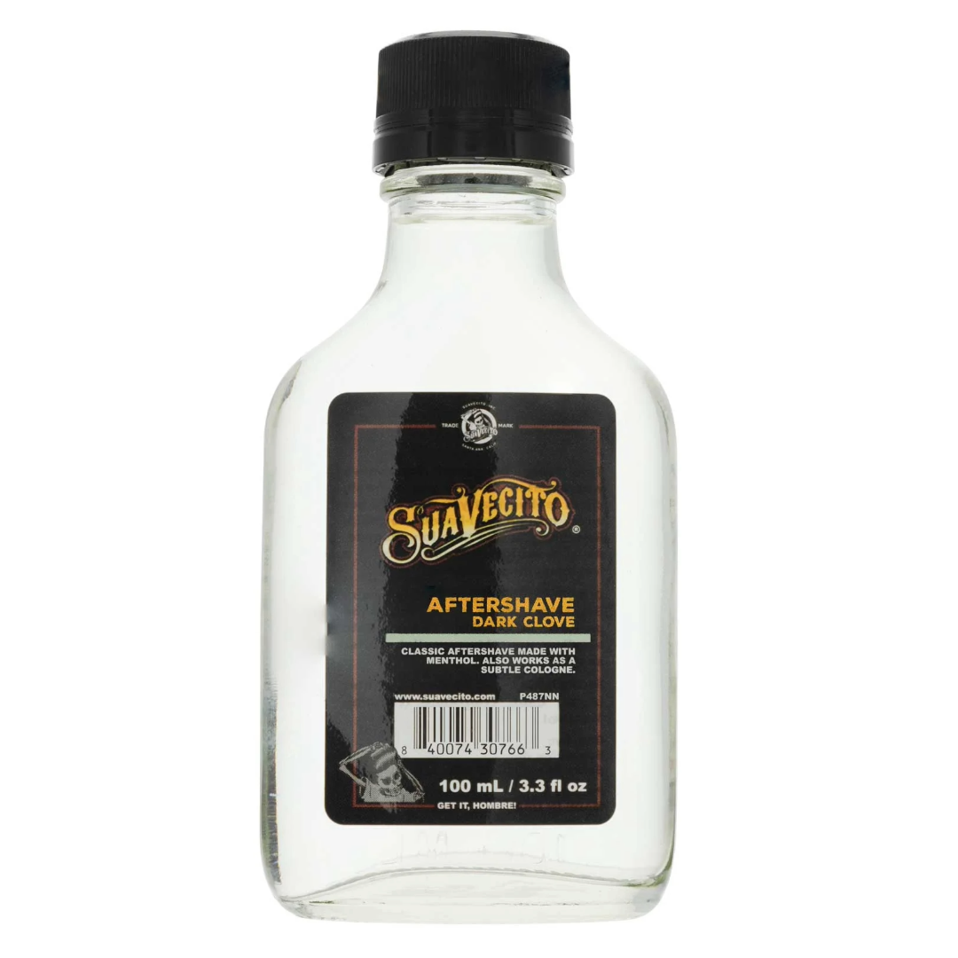 Suavecito Dark Clove Aftershave: Soothing, Hydrating, Refreshing Post-Shave Balm 3.4 fl oz