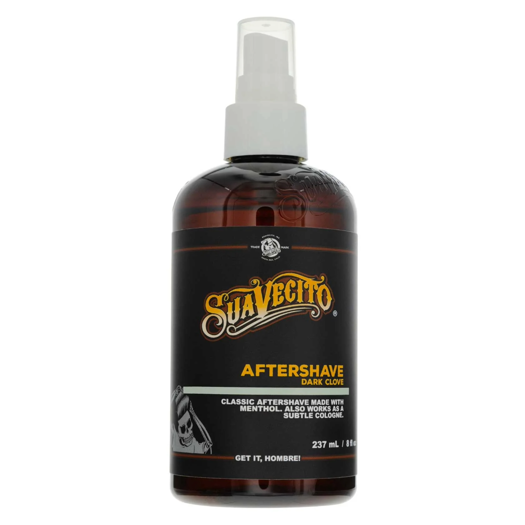 Suavecito Dark Clove Aftershave: Soothing, Hydrating, Irritation-Reducing Post-Shave Balm 8oz