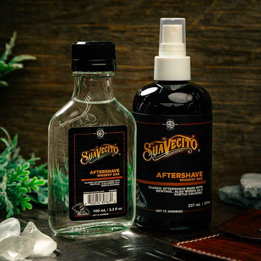 Suavecito Whiskey Bar Aftershave for Men - Soothing, Hydrating, Refreshing Lotion